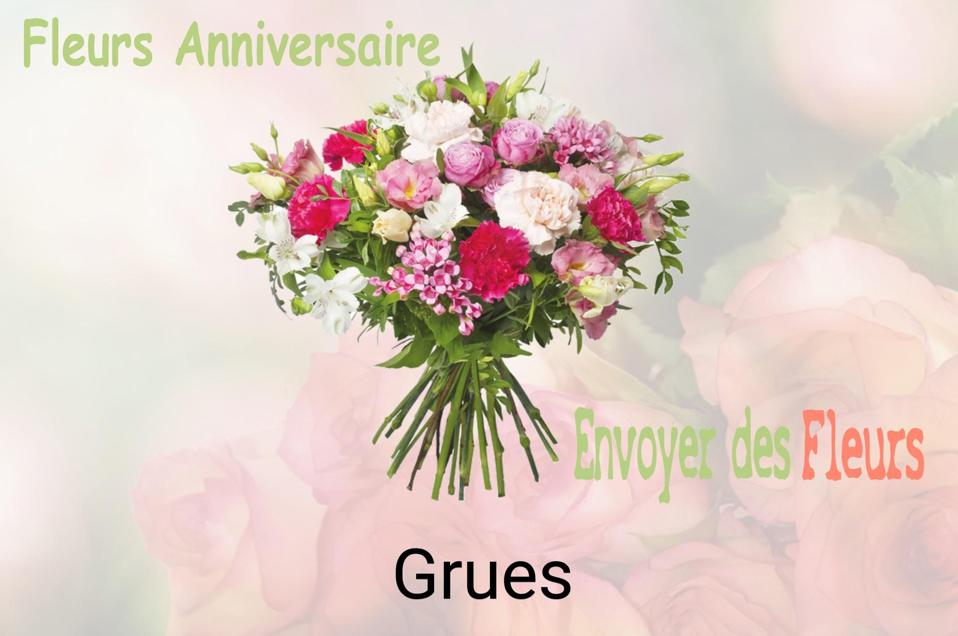 Bouquet de fleurs d’anniversaire livré à Grues